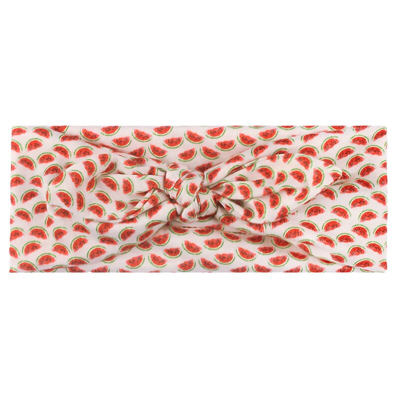 1 stück Baby Mädchen Stirnband Kleinkind Haar Zubehör Wassermelone BöGen Neugeborenen Headwear Kaninchen Ohr Tiara Headwrap Kopf Band: A