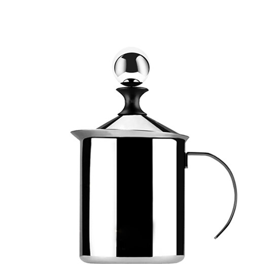 Konco-Espumador de leche portátil y potente, máquina para hacer capuchino, Lattes, a prueba de balas y café Keto, hecho a mano: silver / 800ml