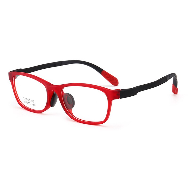 Glasses for Kids Boys Girls TR90 Square Flexible Frame Anti-Eyestrain Anti-Glare Age 4-10 LXH: Yellow