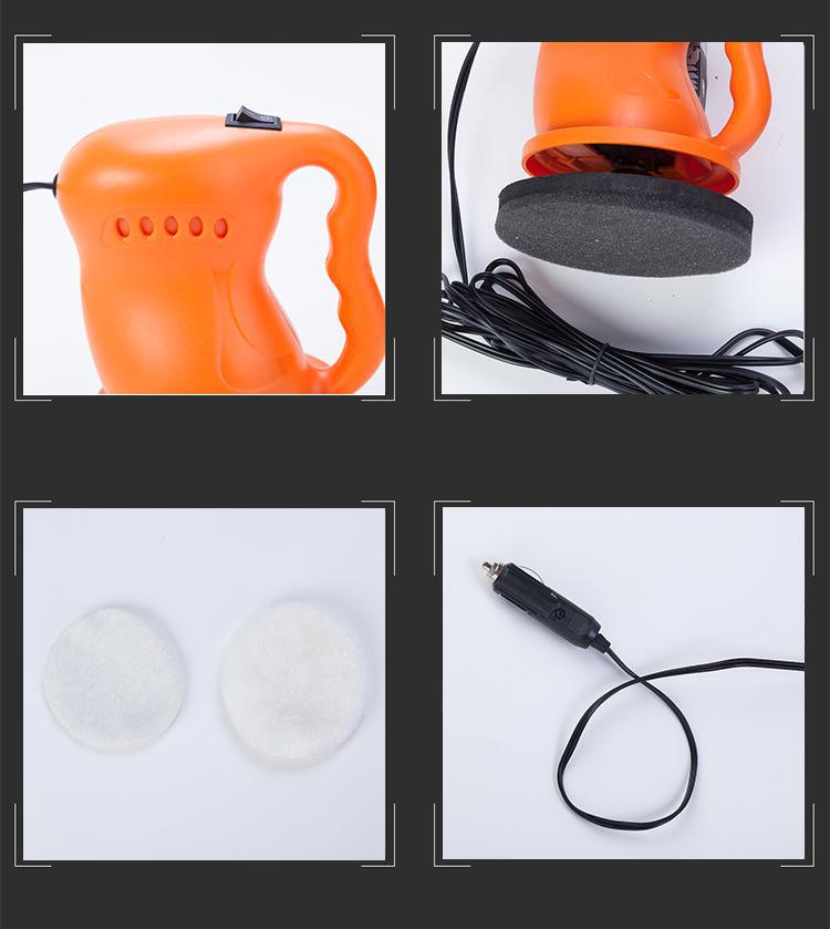 12V Cigarette lighter interface Electric mini Polishing Machine Car Polisher Cleaner