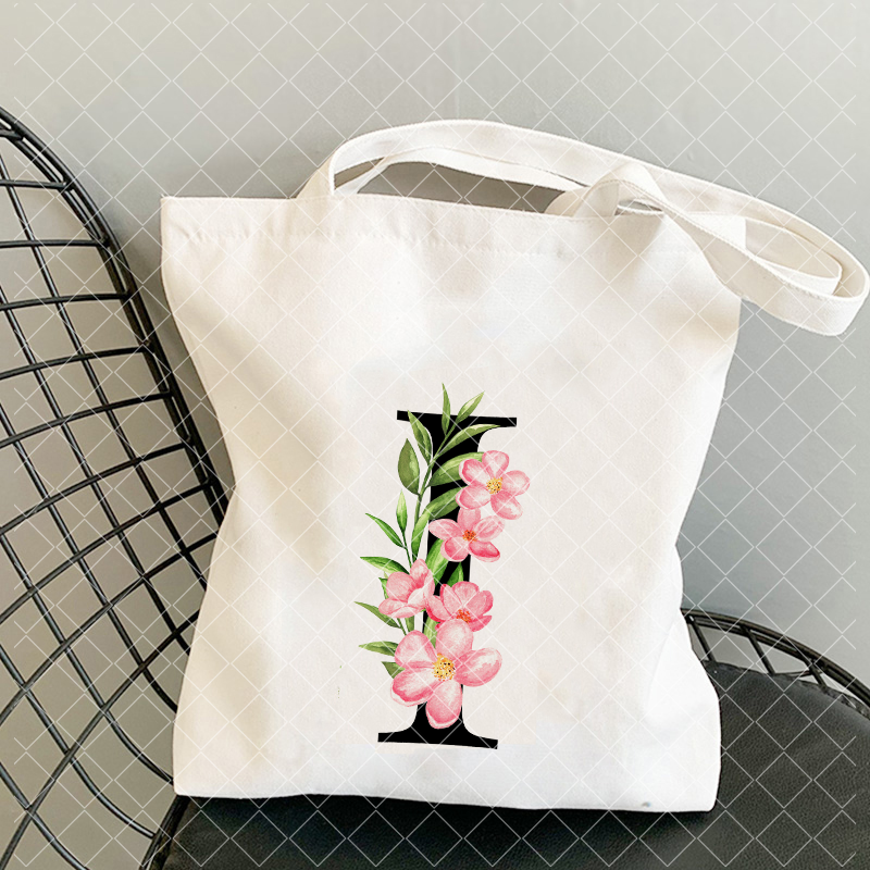 Luxe op maat gemaakte draagtas, strandtas, damestas met monogram en bloemenprint, luxe canvas tas, shopper, chique tas, handtas, hobo shopper.: Koraal