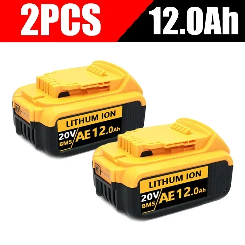 DCB200 20V Battery Compatible with dewalt power Tools 18V 12Ah rechargeable electric tool Lithium batteries 20V 18Volt 18v 12Ah: SKY BLUE