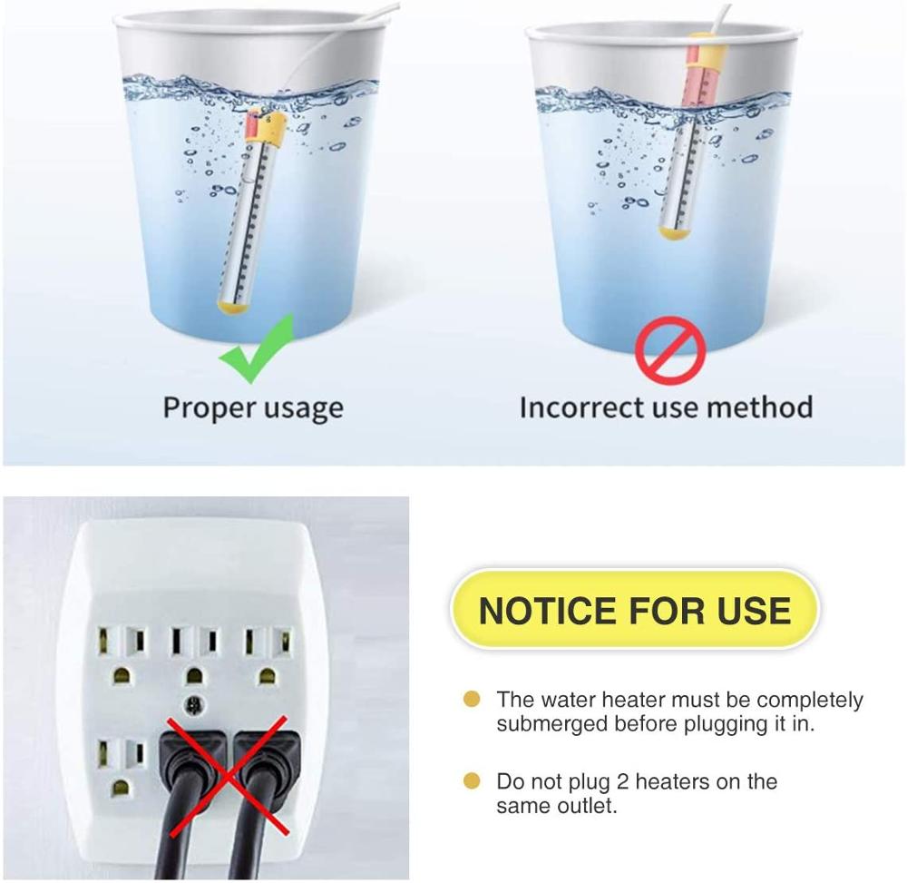 2000W Floating Electric Heater Boiler Water Heating Element Portable Immersion Suspension Bathroom Swimming Pool AU/EU/UK Plug