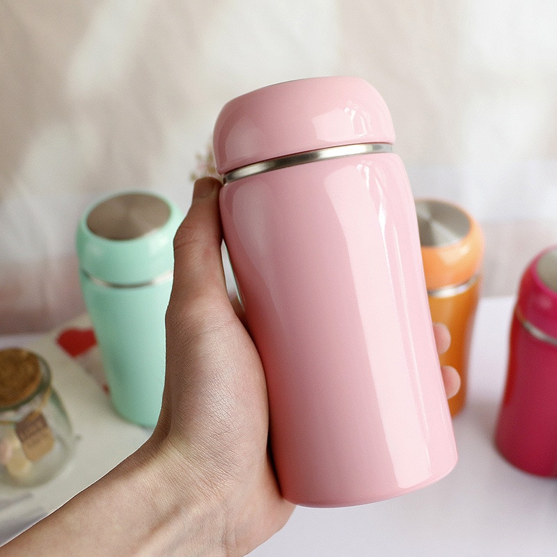 250ml/350ml kolorowe kubki termiczne dla dzieci ze stali nierdzewnej, termosy próżniowe, termosy damskie ze stali nierdzewnej, izolowane kubki termiczne