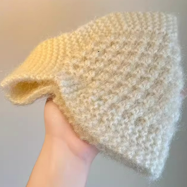 Vinter varmt stickat pannband vindtätt ullstickning varmt hårband kall höst täcka öron termisk huvudbonad håraccessoarer: Grå