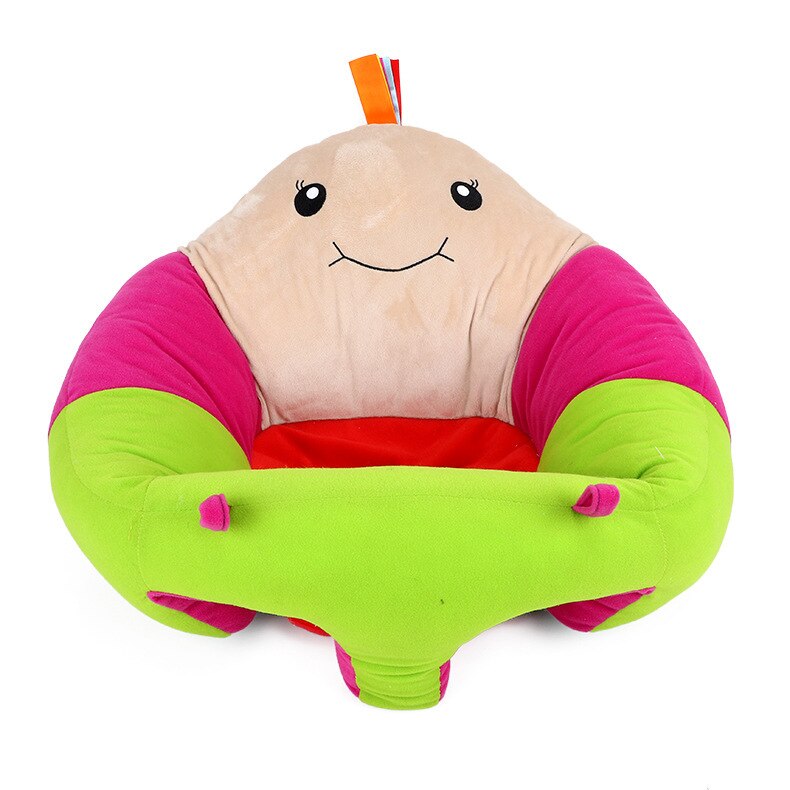 Chaise de canapé Portable pour bébé avec rembourrage en coton, Support pour bébé, coussin d&#39;assise, sac de haricots, décor de chambre de bébé: tortoise