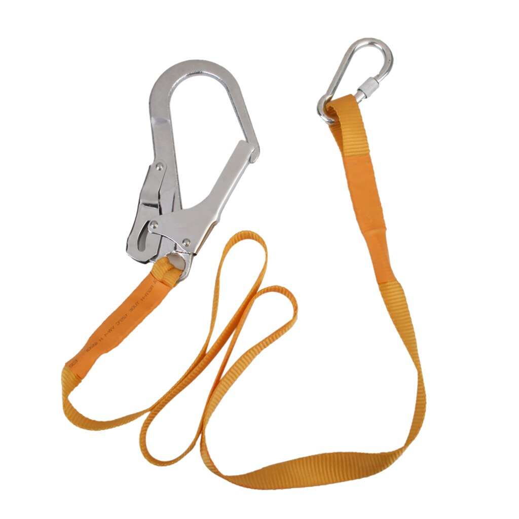 Polyester Safety Harness Belt 180cm with Carabiners 22KN Climbing Arborist