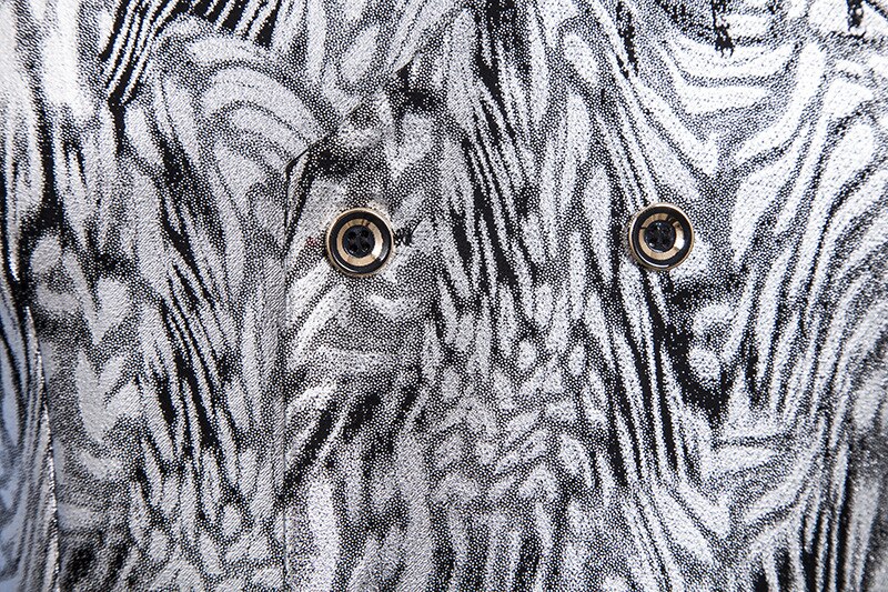 Glimmende gouden slangenprint vest heren nachtclub podium gala pak vest heren dubbelrijs vesten heren chaleco hombre