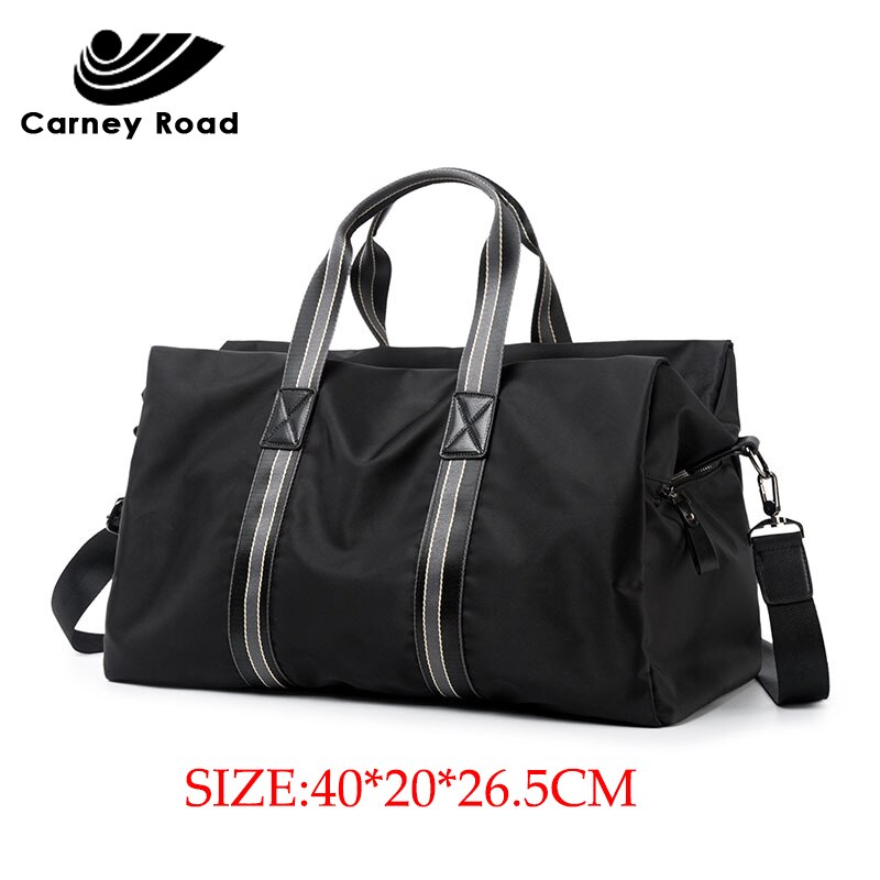 Brand Men&#39;s Black handbag Travel Bag Waterproof Large Capacity Duffle Bag Luggage Bag Casual Sports and Fitness Handbag: Default Title