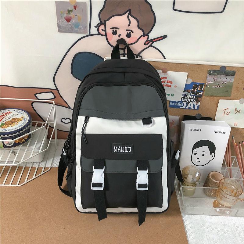 Schultaschen für Teenager-mädchen, schülerinnen-Rucksack für sterben hoch Schule, damen-schultasche Ich bin Patchwork-stil, lässig , 2022: Schwarz