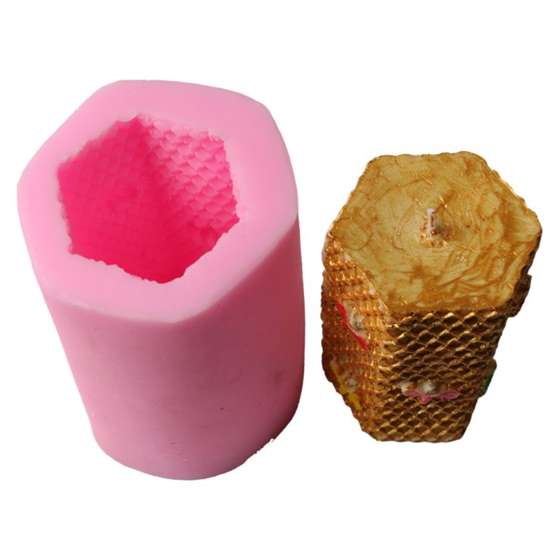 3d honeycomb silikon arom ljus mögel tvål lera gör själv tårta choklad verktyg  c63b