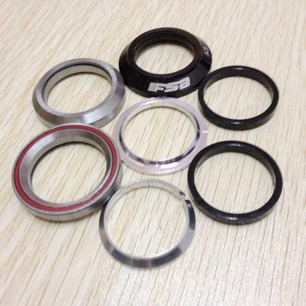 Anode fini roulement scellé, 41.8mm BMX casque de vélo, fixez les roulements du tube de direction