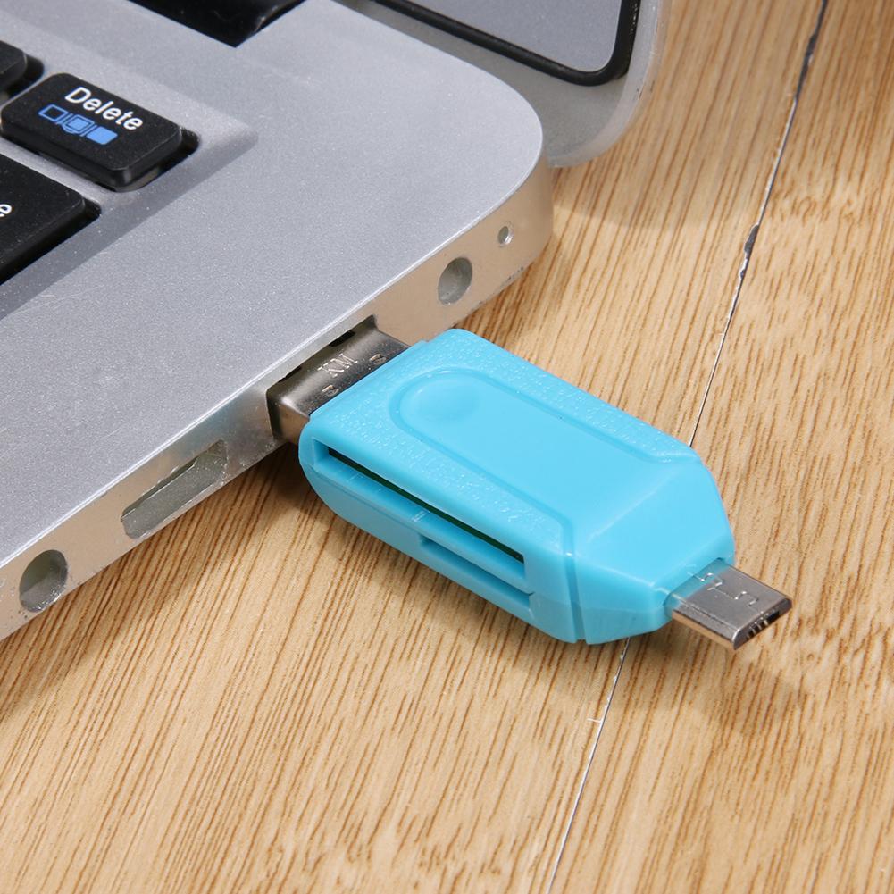 Mini Tf/Sd-kaartlezer Met Usb/Micro Usb-poort Otg Functie Voor Smart Telefoon Games En Accessoires