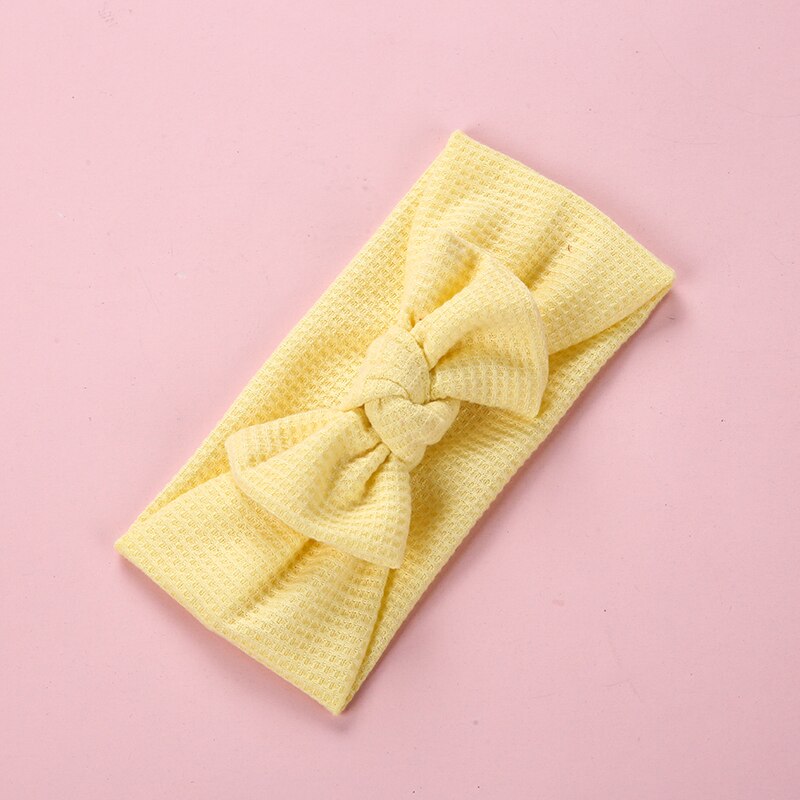 Bandeau en Nylon pour bébé, Turban avec nœud en soie, accessoires pour cheveux, diadème de princesse pour enfant en bas âge: 7