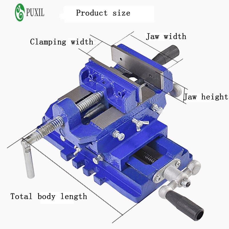 Bidirectional motion bench drilling operation platform flat tweezers high strength cast iron precision bench screw clamp tool