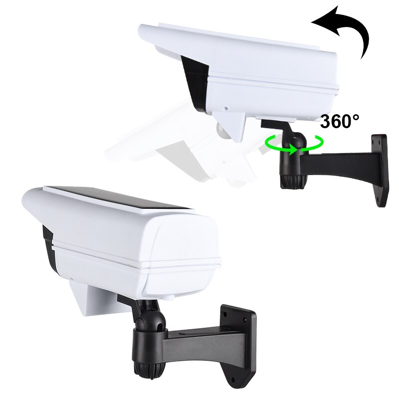 Solaire LampsMotion Capteur Factice de Sécurité Caméra Sans Fil À Distance Lumière D'inondation Extérieure Lumière Solaire LED Étanche Lampe MURALE