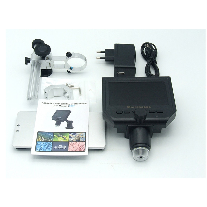 4.3 inch LCD Digital Microscope 1-1200X Magnification Handheld Camera Video Recorder
