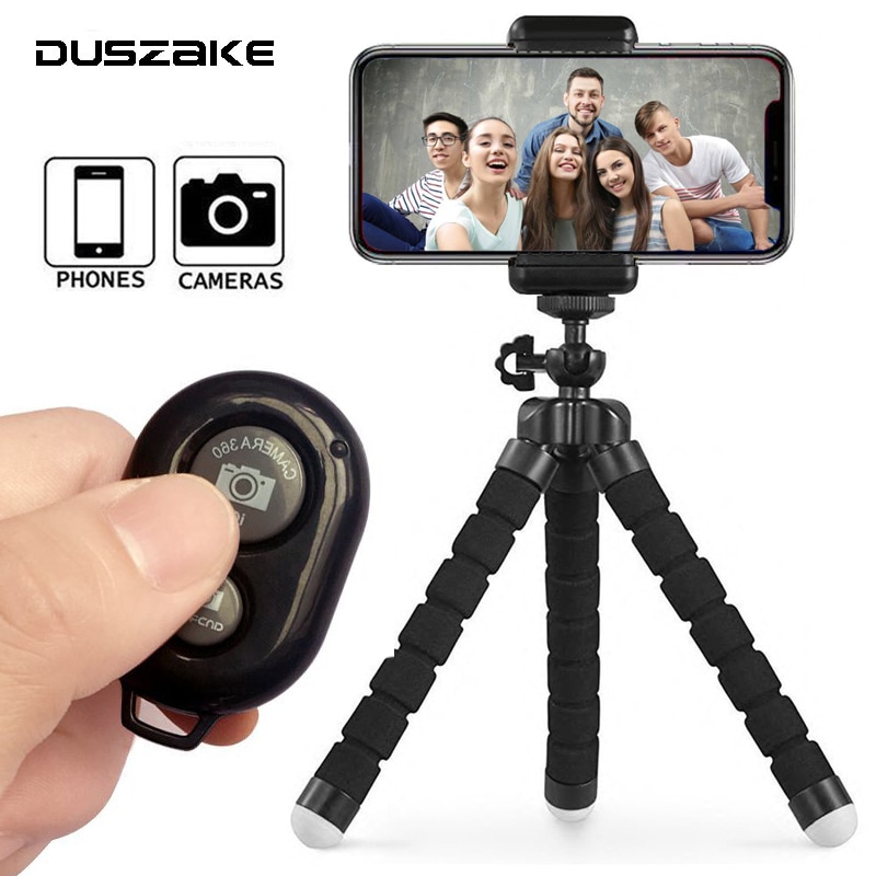 DUSZAKE Flexibele Gorillapod Mini Statief voor Telefoon Camera Accessoires Statief Selfie Stick voor iPhone Samsung Xiaomi Huawei Gopro