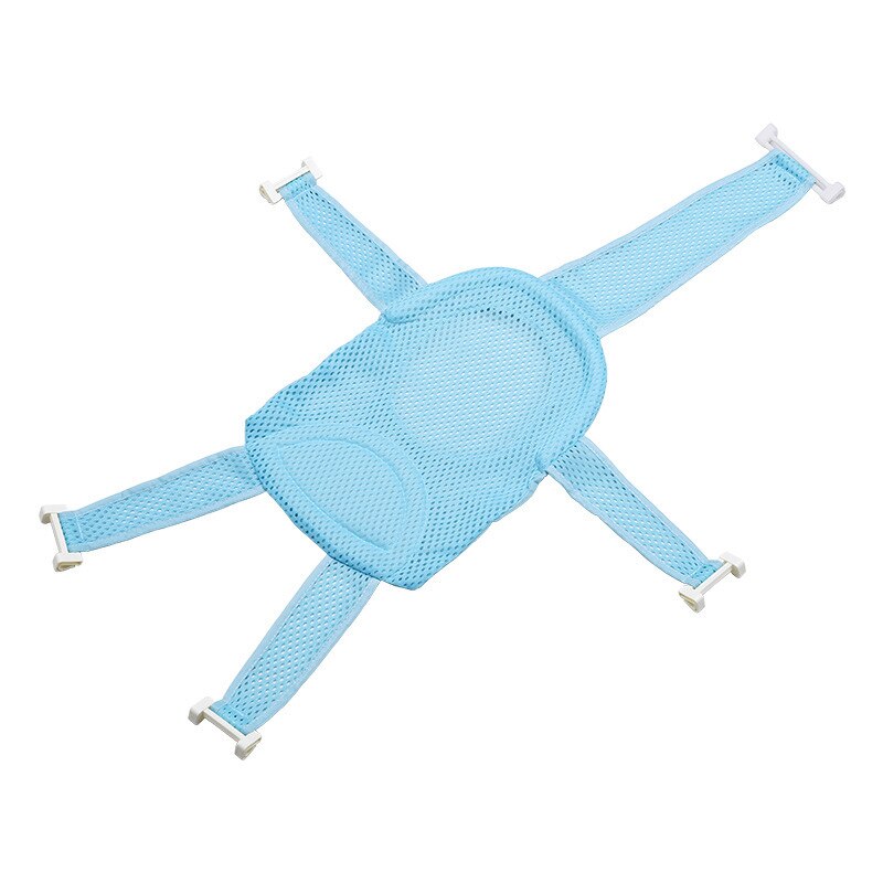 hamaca bañera bebe hamaca bañera Red de baño para bebés hamaca asiento infantil ducha cojín bañera almohada neto Pad niños baño antideslizante ducha cuna asiento hamaca bebe baño hamaca para bañera: blue bath mat