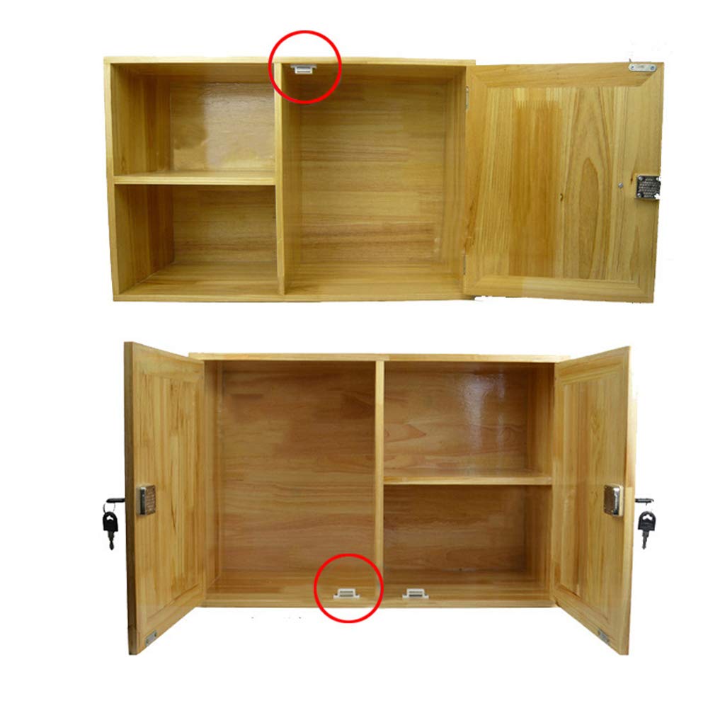 12-teilige Schrank- und Küchenmöbel-Magnetverschlüsse für Schranktüren, weißer Kunststoff, starker, leistungsstarker Magnetverschluss