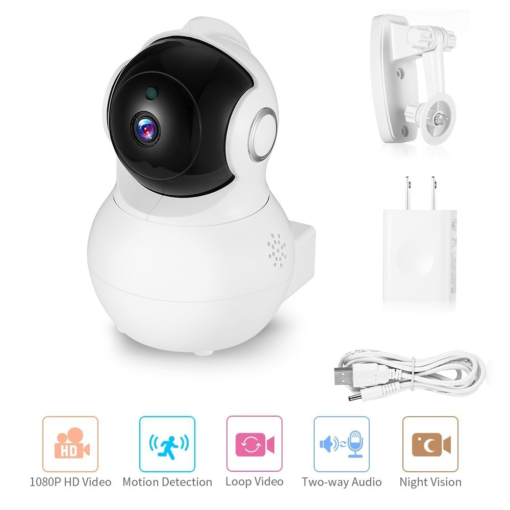 Babyfoon 1080 P HD Smart IP Camera met Nachtzicht voor Home Security Draadloze Video Baby Monitor Temperatuur Monitoring