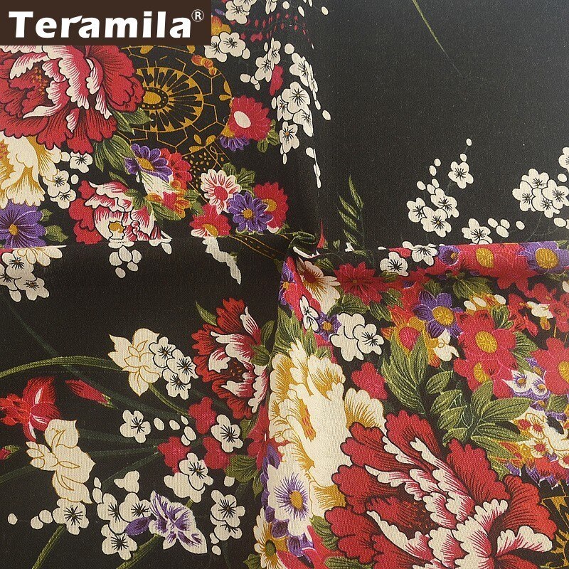 Tissu Coton Et Polyester à Rayures - Beige