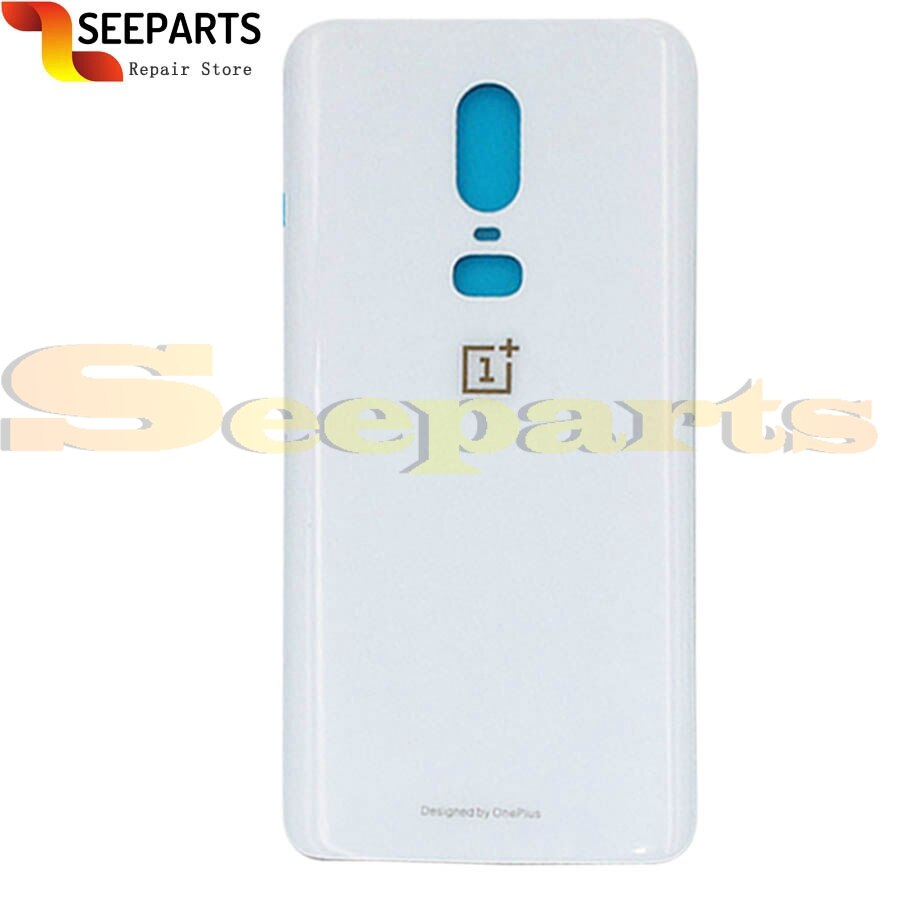 6.28"Glass For One Plus 6 Back Battery Cover Door Rear Glass For oneplus 6t battery cover for oneplus 6 battery cover With Glue