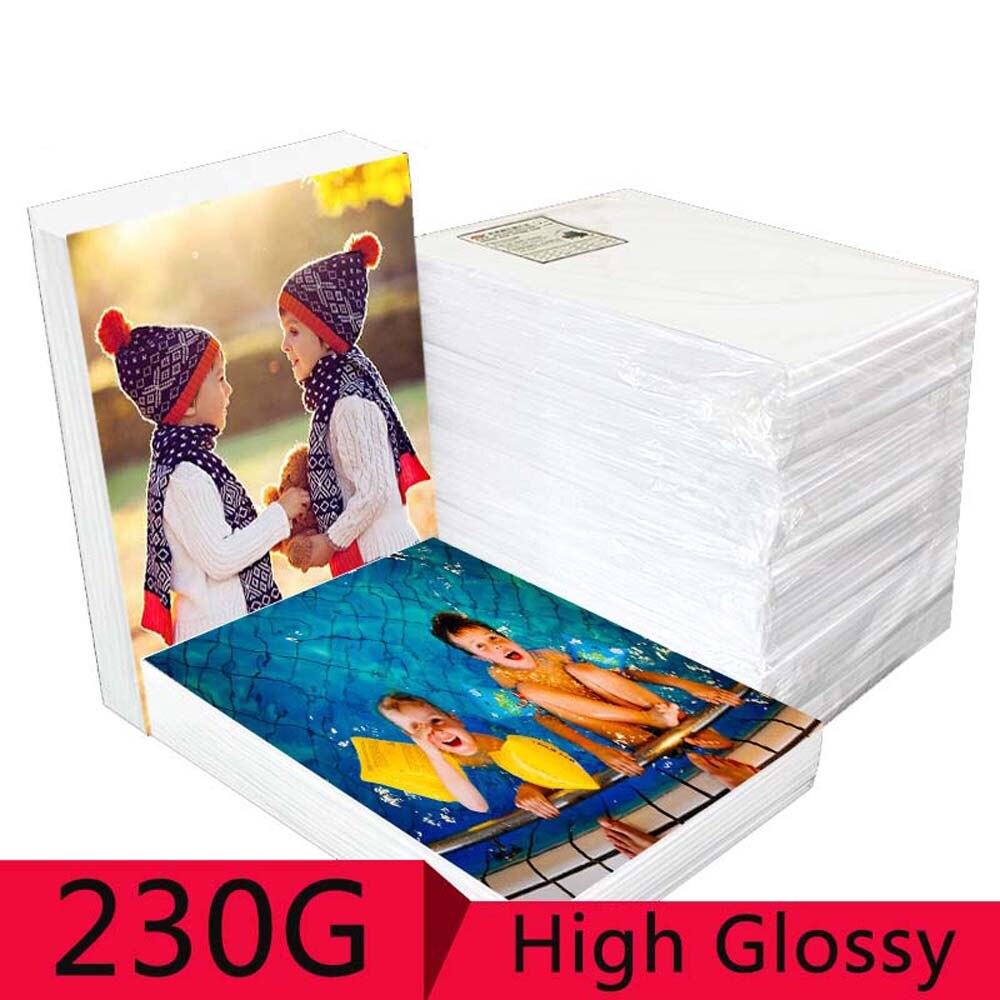 20 Pcs/Pack A4 High Gloss Color Inkjet Photo Paper Glossy Photo Paper Suitable For Album Inkjet Photos Imageing Supplie