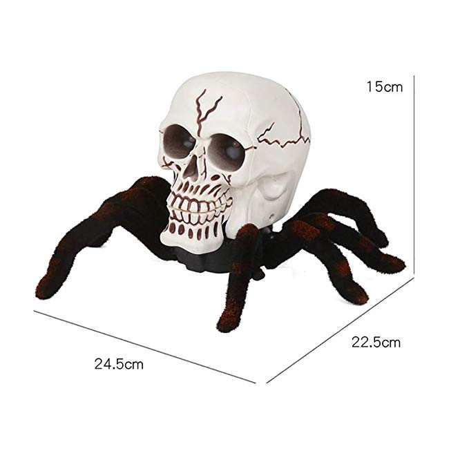 Afstandsbediening Skull Spider Speelgoed RC Speelgoed Skelet Spider Licht Angstaanjagende Speelgoed Horrible Ghost Skelet Wolf Spider