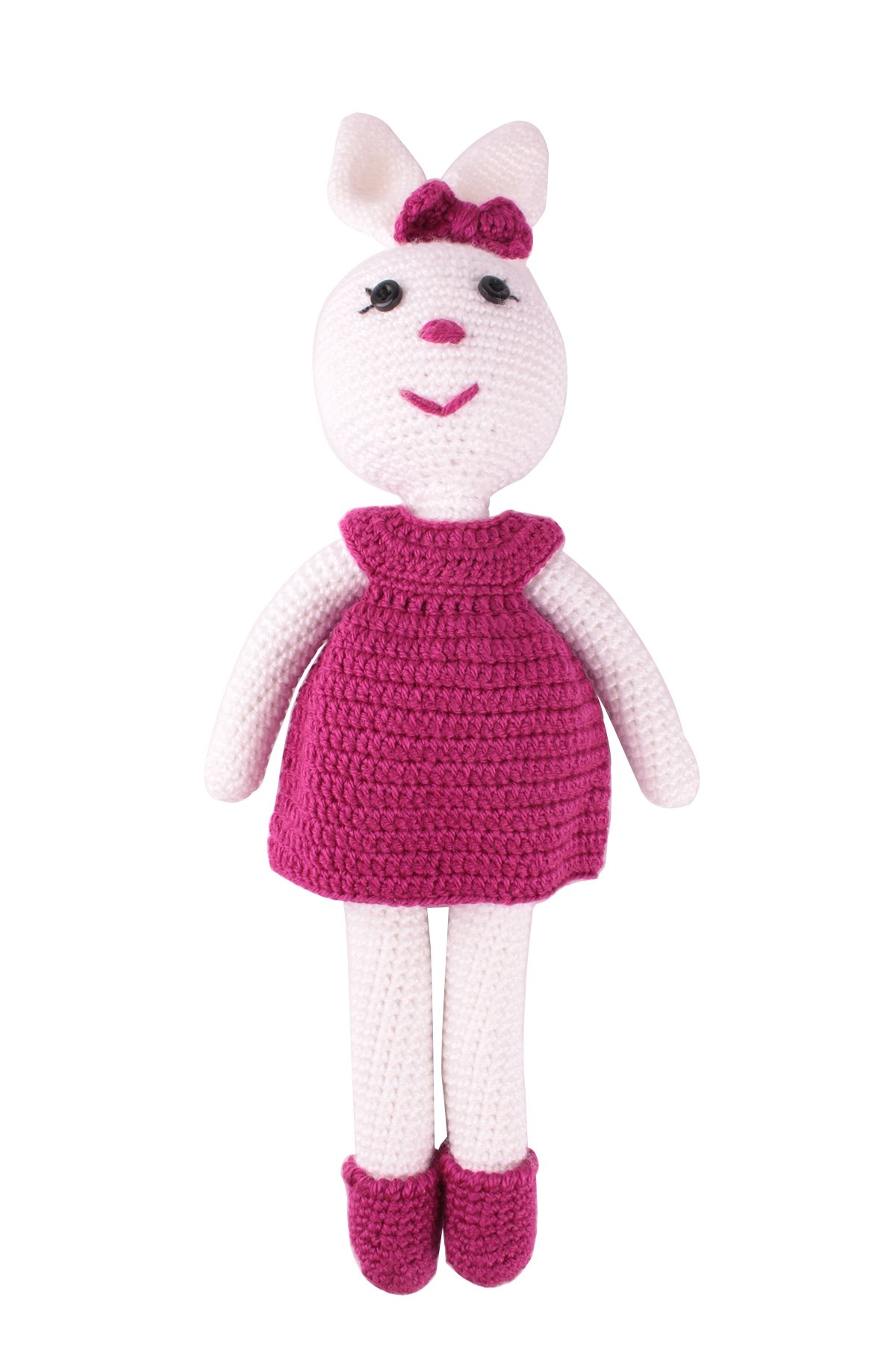 Amigurumi hausgemachte kaninchen Lappen Puppe spielzeug Baby spielzeug Hand-gestrickte ziemlich kaninchen