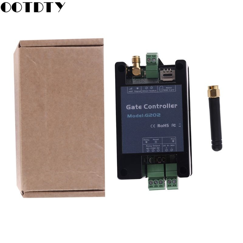 2G GSM G202 Gate Opener Relay Switch Industrial Machine Switch Access Controller Remote Control Door Opener Free Call