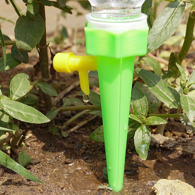 Kit de riego automático, válvula de goteo, sistema ajustable de picos de plantas de interior, Serie de riego de flores en maceta para jardín