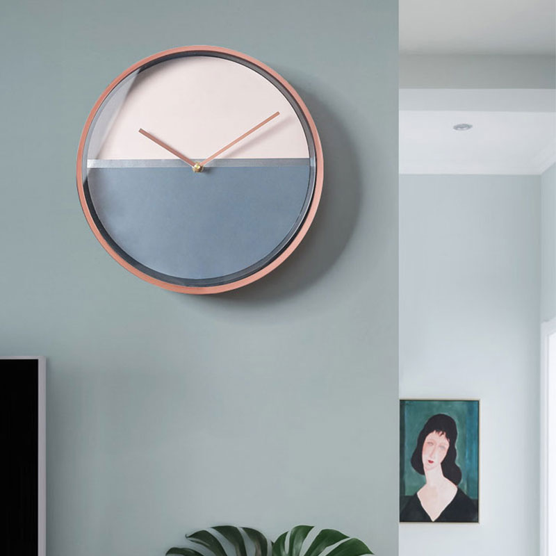 Modern Luxury Wall Clock Metal Wall Watches Home Decor Bedroom Large Nordic Living Room Silent Duvar Saati FZ632