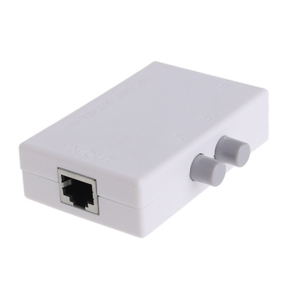 Modern Home And Office Space Saving Silent Network Switch 2 Port Low Cost Practical RJ45 Plug And Play Mini Ethernet Destop