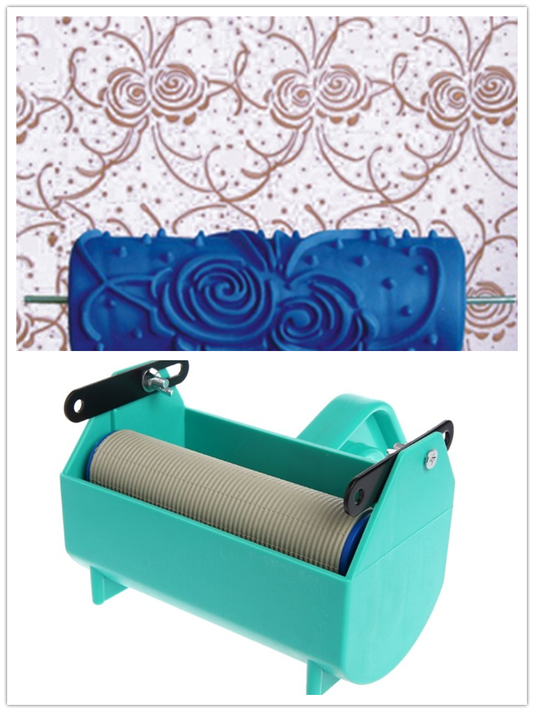 5 Inch Rubberen Patroon Verfroller, Reliëftextuur Rubberen Roller Decoratieve Herbruikbare en Wasbare Patroonroller DIY Paint Art Tool voor Het Schilderen van Muren (ZZ0079 Lijn