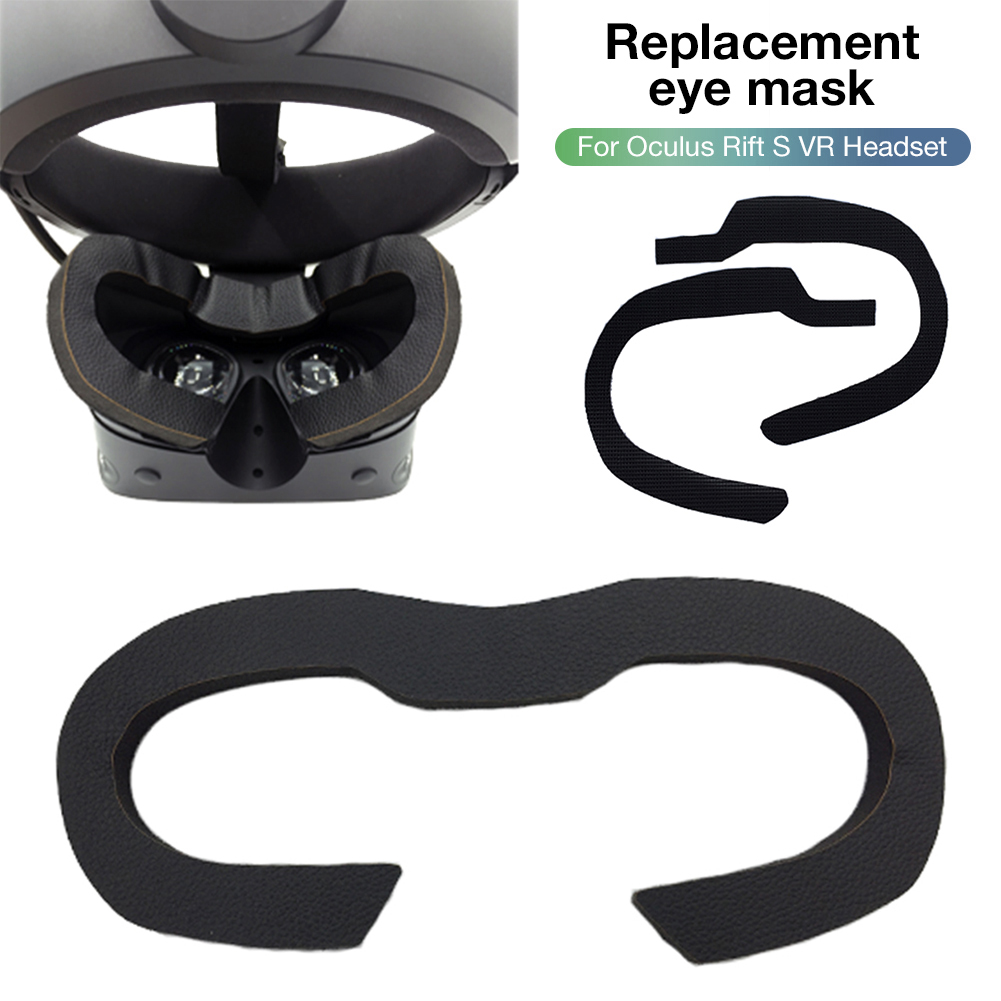 Eye Mask Foam Pad For Oculus Rift S VR Replacement Comfortable Leather Sponge Sweatproof Eye Mask For Oculus Rift S VR Competent