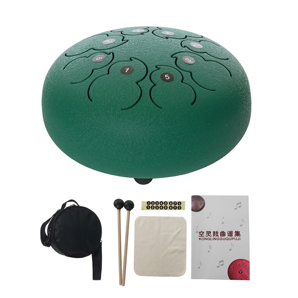 8 Inch 8-Tone Tong Drum Met Drumsticks Percussie Mini Stalen Sleutel Instrument Musical Plezierige Instrument Levert