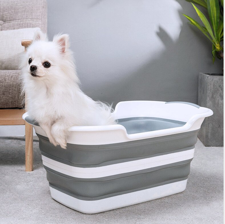 Baby Shower Protable Bath Tub Folding Baby Shower Bathtub Portable Pet Bath Tubs Safety Security Bath Accessories Storage Basket