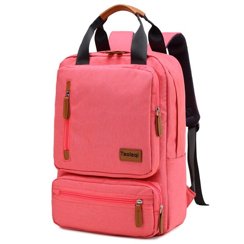 IKE MARTI Casual Men Laptop Backpack 15.6 Inch Waterproof Girl Gray Anti-Theft Woman Junior High School Bag Backpacks: pink