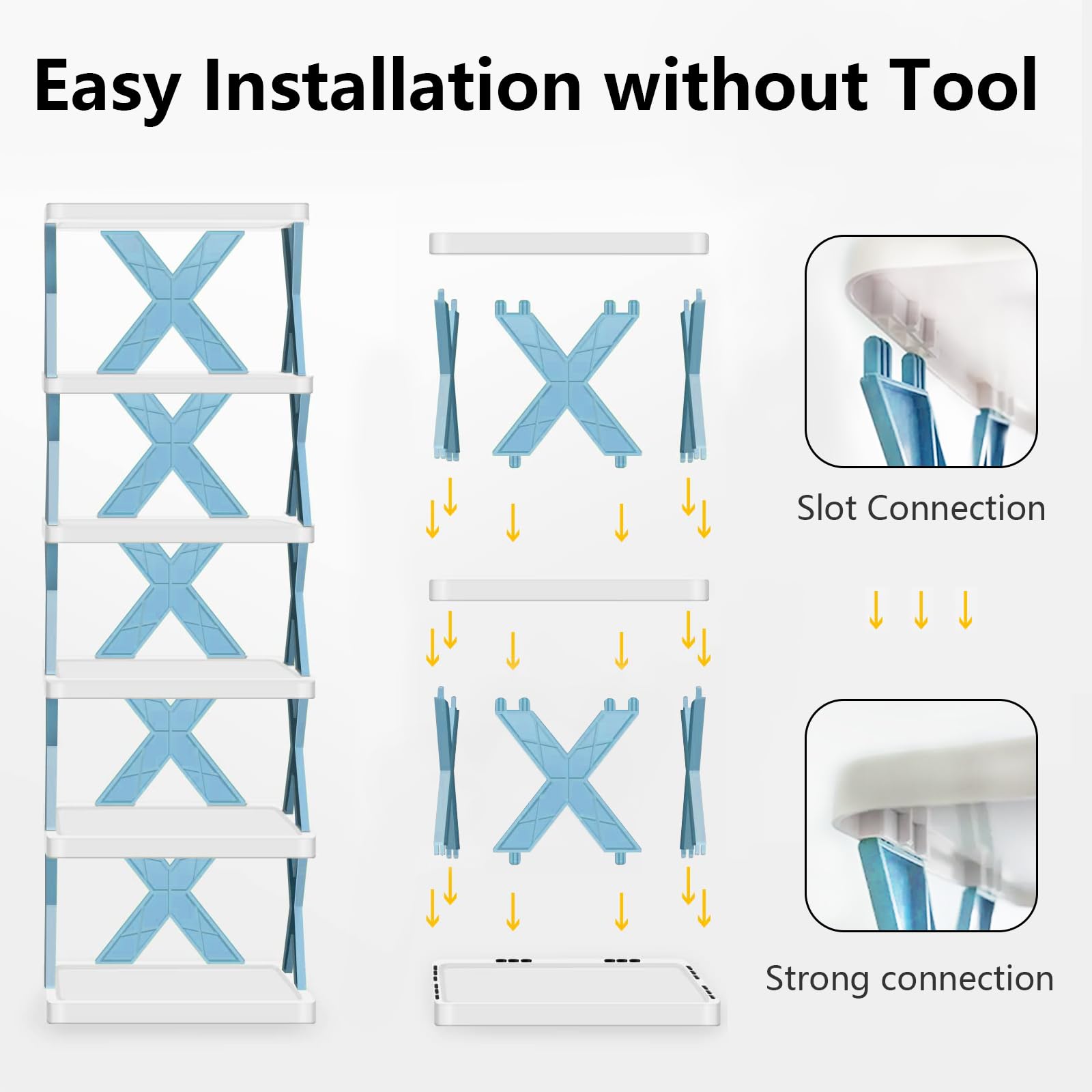 Nuevos estantes para zapatos, organizador de almacenamiento, estantes para zapatos desmontables, ahorra familia, estante para el hogar, estante para zapatos Simple multicapa, gabinete de Color