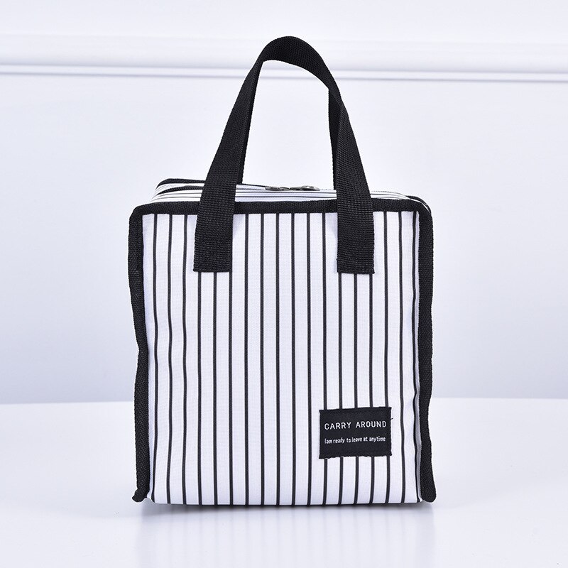 Borsa per isolamento a freddo borsa per il pranzo ispessita borsa per il pranzo impermeabile portatile per picnic per studenti: 21X13X21CM