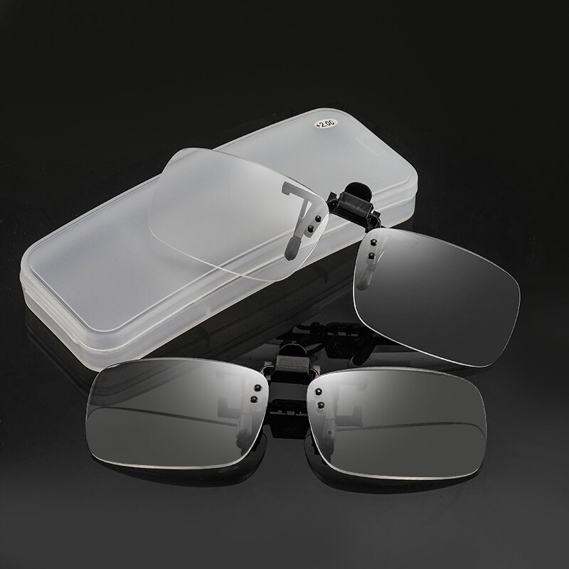 Flip Clip On flip up down Reading Glasses Men Women Flip Clip Presbyopic Glasses Rimless Portable Reading Computer Glasses