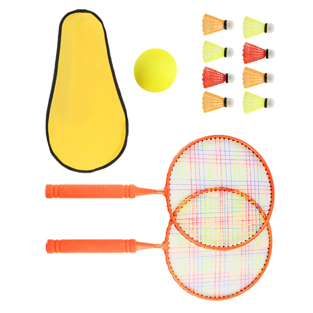 1 lot de raquettes de Badminton enfants Badminton outil d'entraînement Parent-enfant raquettes interactives pastèque rouge