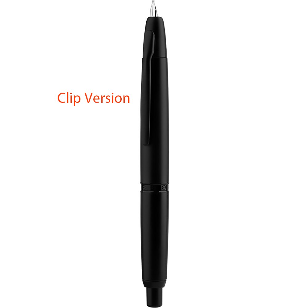 ¡En Stock! Mahanan-pluma estilográfica a presión A1, plumín extrafino retráctil de Metal de 0,4mm con Clip/sin Clip, pluma de tinta de para escribir