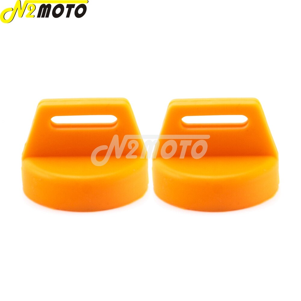 2pcs Rubber Ignition Key Fob Case Cover For Polaris RZR XP1000 900 800 Sportsman Scrambler Trail Boss Magnum Quad Key Fob Holder: 2PCS Light orange 