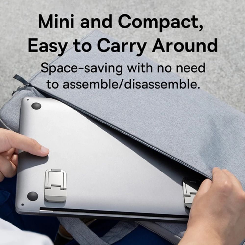 Portable Laptop Stand With 2 Adjustable Angles Foldable Bracket Invisible Laptop Riser Stand For HP Dell Lenovo Notebook Holder