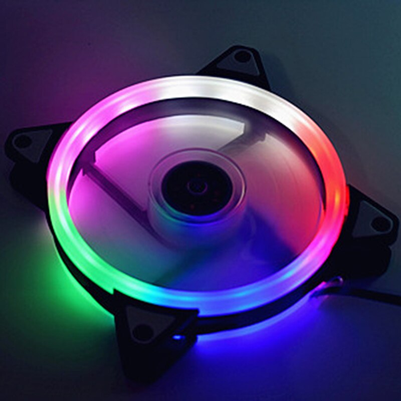 Adjustable Computer Cooling Fan 120mm Fan PC Case Fan CoolerCase Glare Red Blue Green White Cooler Fans for Computer Cooler RGB: colorful