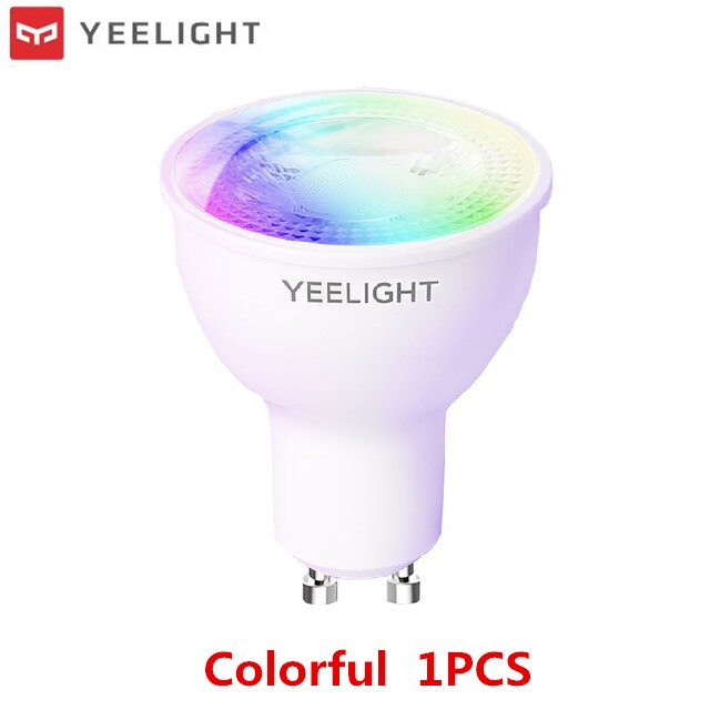Yeelight GU10 Smart LED Bulb Lamp Colorful / White Dimming Light WIFI Voice Control For Xiami APP mi home Google Assistant Alexa: Colorful 1pcs