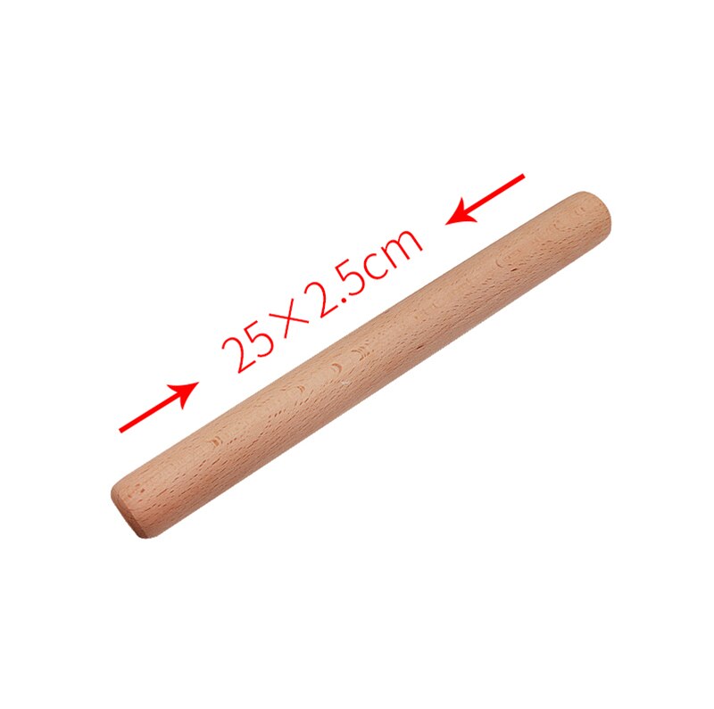 Wooden Roller Dough Pastry Pizza Biscuit Tools Pasta Cracker Wide Noodles Baking Bake Roasting Rolling Pin Kitchen rolling pin: 25x2.5cm