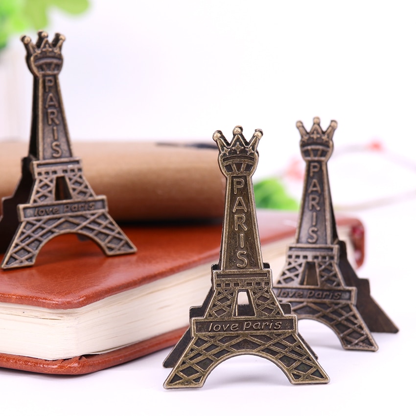 1Pc Parijs Eiffeltoren Metalen Clips Bookmark Paperclip Metalen Materiaal Bladwijzers Voor Boek Briefpapier Scholen Kantoorbenodigdheden